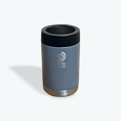 375ml can cooler koozie grey