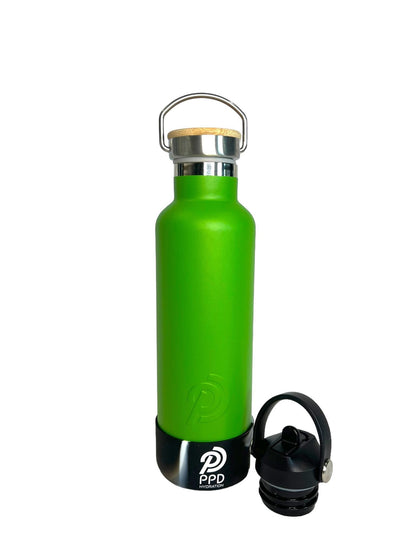 750ml 24oz green stainless steel insulated water bottle