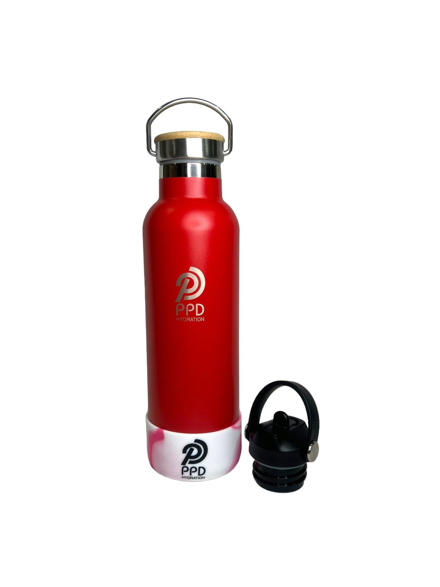 750ml 24oz red stainless steel insulated water bottle