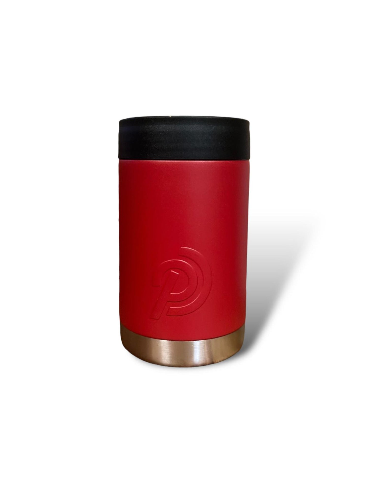 Red can cooler stainless steel double insulted Koozie 