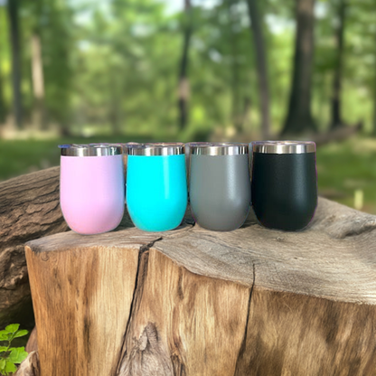 12oz Insulated Tumblers with Magnetic Lid