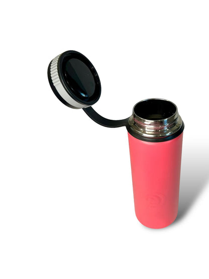 hot pink 750ml 25oz stainless steel double insulated water bottle with sports lid up engravable